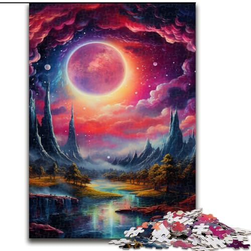 Puzzle 1000 Teile für Erwachsene, Fantasielandschaft, Puzzle für Jugendliche, Familien-Lernspiele, Heimdekoration, Geschenk (Größe: 50x75cm) von LGSHENG