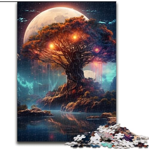 Puzzle 1000 Teile für Erwachsene, Fantasielandschaftspuzzle, Familie und Freunde, geeignet für Kinder ab 14 Jahren (Größe: 26x38cm) von LGSHENG