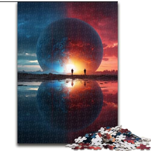 Puzzle 1000 Teile für Erwachsene, Fantasielandschaftspuzzle, pädagogisches Denkspiel, künstlerische Heim- und Bürodekoration, ab 14 Jahren (Größe: 26x38cm) von LGSHENG