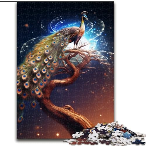 Puzzle 1000 Teile für Erwachsene, Fantasy-Pfauen-Puzzle, Familie und Freunde, geeignet für Kinder ab 14 Jahren (Größe: 26x38cm) von LGSHENG