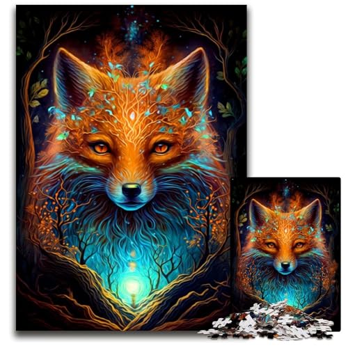 Puzzle 1000 Teile für Erwachsene, Fuchs-Puzzle aus Holz, Denkspiel, interaktives Familienspiel, geeignet für Kinder ab 14 Jahren, 26x38cm Puzzle 1000 Teile für Erwachsene, Fuchs-Puzzle aus Holz, Denkspiel, interaktives Familienspiel, geeignet für Kinder ab 14 Jahren, 26x38cm von LGSHENG