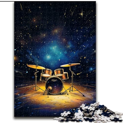 Puzzle 1000 Teile für Erwachsene, Galaktisches Trommel-Puzzle, Familie und Freunde, geeignet für Kinder ab 14 Jahren (Größe: 26x38cm) von LGSHENG