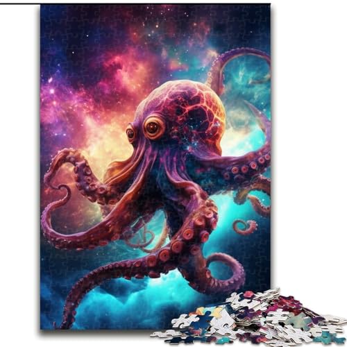 Puzzle 1000 Teile für Erwachsene, Galaxie-Oktopus-Puzzle für Jugendliche, Familien-Lernspiele, Heimdekoration, Geschenk (Größe: 26x38cm) von LGSHENG