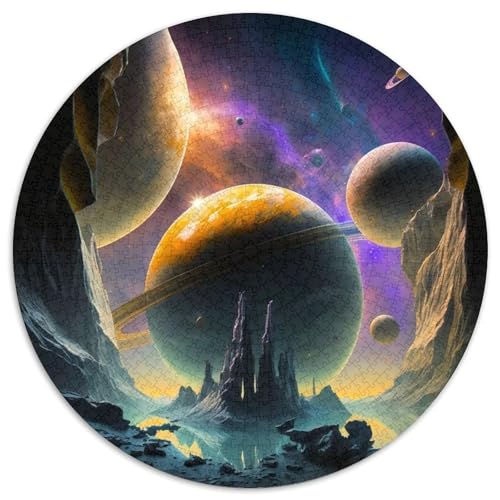 Puzzle 1000 Teile für Erwachsene, Galaxie-Planeten-Puzzle, Denksportspiel, interaktives Familienspiel, geeignet für Kinder ab 14 Jahren, 67,5 x 67,5 cm Puzzle 1000 Teile für Erwachsene, Galaxie-Planeten-Puzzle, Denksportspiel, interaktives Familienspiel, geeignet für Kinder ab 14 Jahren, 67,5 x 67,5 cm von LGSHENG