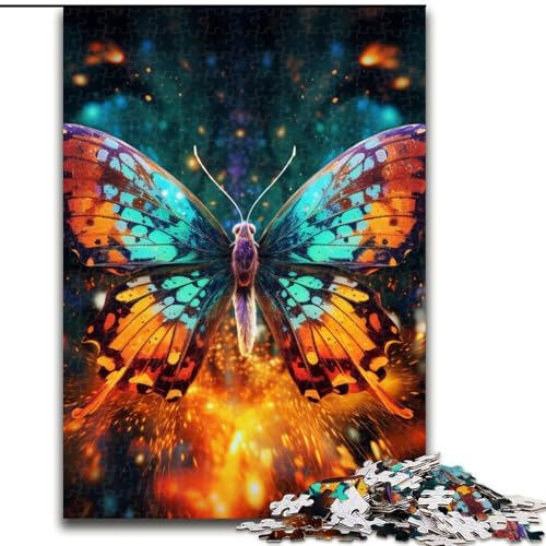 Puzzle 1000 Teile für Erwachsene, Galaxie-Schmetterlings-Puzzle, anspruchsvolle DIY-Kunst für Enthusiasten, Entspannung (Größe: 26x38cm) von LGSHENG