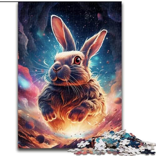 Puzzle 1000 Teile für Erwachsene, Galaxien-Kaninchen-Puzzle, Familie und Freunde, geeignet für Kinder ab 14 Jahren (Größe: 26x38cm) von LGSHENG
