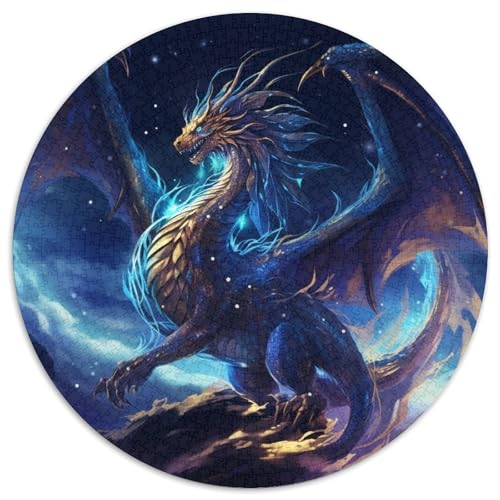 Puzzle 1000 Teile für Erwachsene, Galaxy Dragon Puzzles für Erwachsene, Familienaktivitätsspiel für Teenager, anspruchsvolles Denkspiel (67,5 x 67,5 cm) von LGSHENG