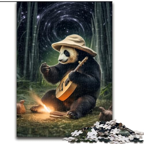 Puzzle 1000 Teile für Erwachsene, Galaxy Panda, Puzzle für Jugendliche, Familien-Lernspiele, Heimdekoration, Geschenk (Größe: 26x38cm) von LGSHENG