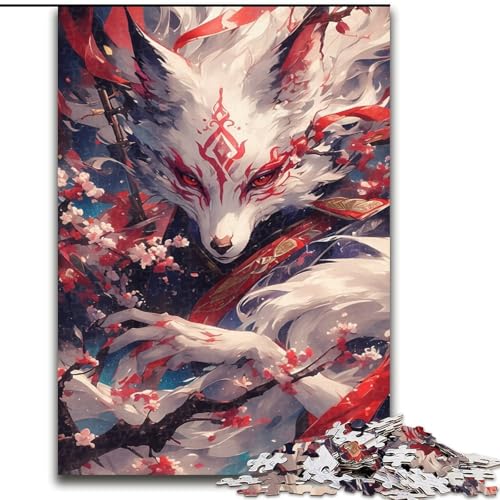 Puzzle 1000 Teile für Erwachsene, Gott der Füchse, pädagogisches Denkspiel, künstlerische Heim- und Bürodekoration, ab 14 Jahren (Größe: 50x75cm) von LGSHENG