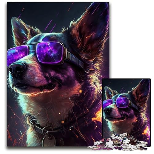 Puzzle 1000 Teile für Erwachsene, Hund, Holzpuzzle, ideal für Liebhaber, perfektes Weihnachts-, Neujahrs-, Valentinstagsgeschenk, 26x38cm Puzzle 1000 Teile für Erwachsene, Hund, Holzpuzzle, ideal für Liebhaber, perfektes Weihnachts-, Neujahrs-, Valentinstagsgeschenk, 26x38cm von LGSHENG