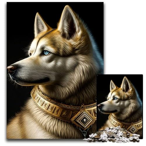 JigsawPuzzle 1000 Teile für Erwachsene, Hund, Holzpuzzle, ideales DIY-Dekor und Denksportgeschenk, 50x75cm JigsawPuzzle 1000 Teile für Erwachsene, Hund, Holzpuzzle, ideales DIY-Dekor und Denksportgeschenk, 50x75cm von LGSHENG