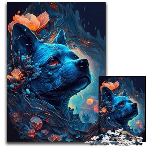 Puzzle 1000 Teile für Erwachsene, Jack Russell Terrier Hund, Holzpuzzle, Denkspiel für Teenager und Familieninteraktion, 26x38cm Puzzle 1000 Teile für Erwachsene, Jack Russell Terrier Hund, Holzpuzzle, Denkspiel für Teenager und Familieninteraktion, 26x38cm von LGSHENG