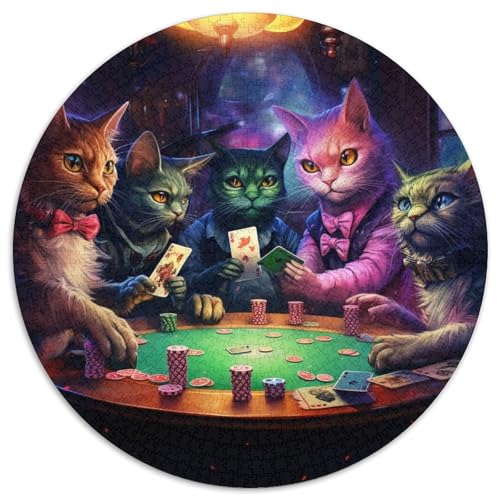 Puzzle 1000 Teile für Erwachsene, Katzen Spielen Poker, Puzzle für Erwachsene, geeignet für Geburtstage, Halloween, Thanksgiving, Ostern, 67,5 x 67,5 cm Puzzle 1000 Teile für Erwachsene, Katzen Spielen Poker, Puzzle für Erwachsene, geeignet für Geburtstage, Halloween, Thanksgiving, Ostern, 67,5 x 67,5 cm von LGSHENG