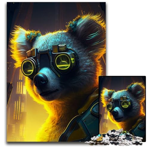 Puzzle 1000 Teile für Erwachsene, Koala-Holzpuzzle, Denkspiel für Teenager und Familieninteraktion, 50x75cm Puzzle 1000 Teile für Erwachsene, Koala-Holzpuzzle, Denkspiel für Teenager und Familieninteraktion, 50x75cm von LGSHENG