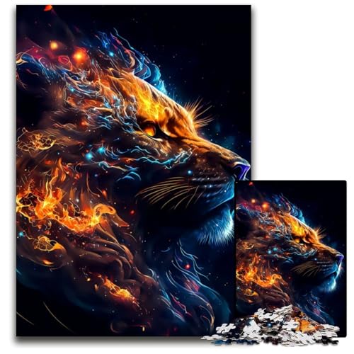 Puzzle 1000 Teile für Erwachsene, Löwe, Holzpuzzle, Denkspiel, interaktives Familienspiel, geeignet für Kinder ab 14 Jahren, 50x75cm Puzzle 1000 Teile für Erwachsene, Löwe, Holzpuzzle, Denkspiel, interaktives Familienspiel, geeignet für Kinder ab 14 Jahren, 50x75cm von LGSHENG