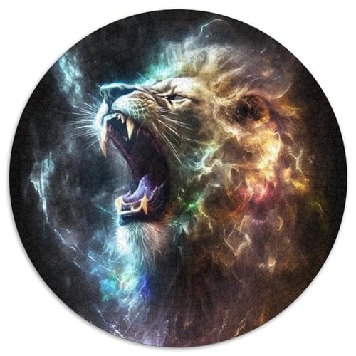 Puzzle 1000 Teile für Erwachsene, Löwe, schwierige Puzzles für Erwachsene, perfekte Dekoration für Zuhause oder das Büro, (67,5 x 67,5 cm) von LGSHENG