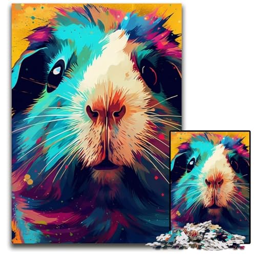 Puzzle 1000 Teile für Erwachsene, Meerschweinchen, buntes Holzpuzzle, ideal für Liebhaber, perfektes Weihnachts-, Neujahrs-, Valentinstagsgeschenk, 26x38cm Puzzle 1000 Teile für Erwachsene, Meerschweinchen, buntes Holzpuzzle, ideal für Liebhaber, perfektes Weihnachts-, Neujahrs-, Valentinstagsgeschenk, 26x38cm von LGSHENG