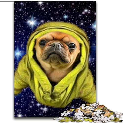 Puzzle 1000 Teile für Erwachsene, Mops-Puzzle, Teenager, Paare und Freunde zum Geburtstag, zu Weihnachten (Größe: 50x75cm) von LGSHENG