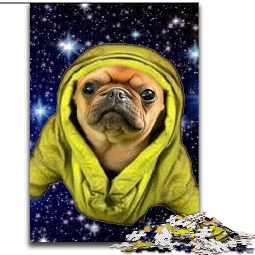Puzzle 1000 Teile für Erwachsene, Mops-Puzzle für Jugendliche, Familien-Lernspiele, Heimdekoration, Geschenk (Größe: 26x38cm) von LGSHENG