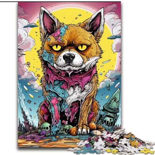 Puzzle 1000 Teile für Erwachsene, Mutant Corgi Puzzle, pädagogisches Denkspiel, künstlerische Heim- und Bürodekoration, ab 14 Jahren (Größe: 50x75cm) von LGSHENG