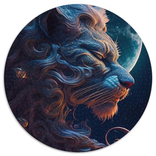 Puzzle 1000 Teile für Erwachsene, Mystischer Mondlöwe, Puzzle, Denkspiel, interaktives Familienspiel, geeignet für Kinder ab 14 Jahren, 67,5 x 67,5 cm Puzzle 1000 Teile für Erwachsene, Mystischer Mondlöwe, Puzzle, Denkspiel, interaktives Familienspiel, geeignet für Kinder ab 14 Jahren, 67,5 x 67,5 cm von LGSHENG