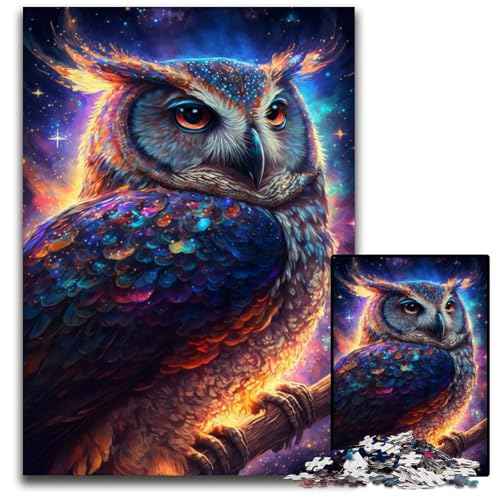 Puzzle 1000 Teile für Erwachsene, Nebel-Eule, Holzpuzzle, ideales DIY-Dekor und Denksportgeschenk, 50x75cm Puzzle 1000 Teile für Erwachsene, Nebel-Eule, Holzpuzzle, ideales DIY-Dekor und Denksportgeschenk, 50x75cm von LGSHENG