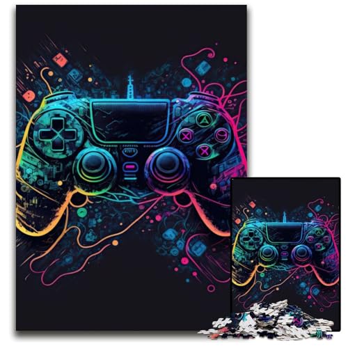 Puzzle 1000 Teile für Erwachsene, Neon-Spiel, Holzpuzzle, ideal für Liebhaber, perfektes Weihnachts-, Neujahrs-, Valentinstagsgeschenk, 50x75cm Puzzle 1000 Teile für Erwachsene, Neon-Spiel, Holzpuzzle, ideal für Liebhaber, perfektes Weihnachts-, Neujahrs-, Valentinstagsgeschenk, 50x75cm von LGSHENG