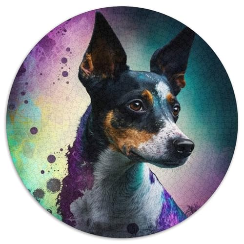 Puzzle 1000 Teile für Erwachsene, Rat Terrier, Puzzle, Denkspiel, interaktives Familienspiel, geeignet für Kinder ab 14 Jahren, 67,5 x 67,5 cm Puzzle 1000 Teile für Erwachsene, Rat Terrier, Puzzle, Denkspiel, interaktives Familienspiel, geeignet für Kinder ab 14 Jahren, 67,5 x 67,5 cm von LGSHENG