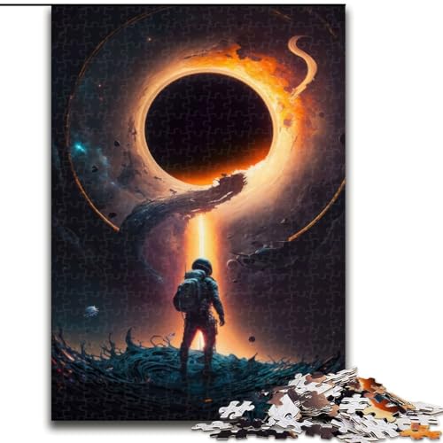 Puzzle 1000 Teile für Erwachsene, Schwarzes Loch-Puzzle, anspruchsvolle DIY-Kunst für Enthusiasten, Entspannung (Größe: 50x75cm) von LGSHENG