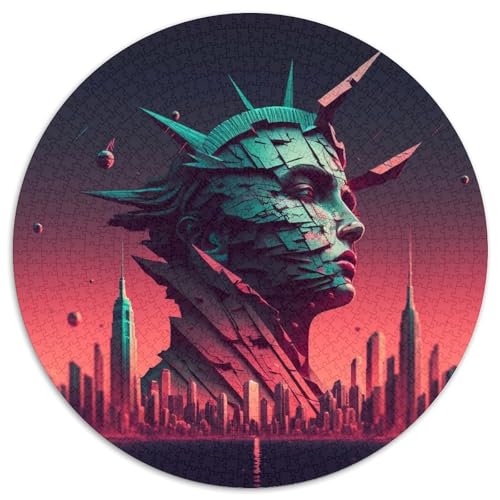 Puzzle 1000 Teile für Erwachsene, Statue Synthwave Puzzle, Denkspiel, interaktives Familienspiel, geeignet für Kinder ab 14 Jahren, 67,5 x 67,5 cm Puzzle 1000 Teile für Erwachsene, Statue Synthwave Puzzle, Denkspiel, interaktives Familienspiel, geeignet für Kinder ab 14 Jahren, 67,5 x 67,5 cm von LGSHENG