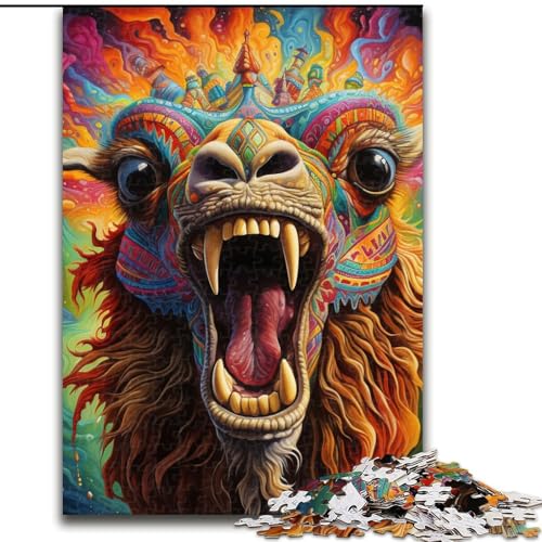 Puzzle 1000 Teile für Erwachsene, Tier-Alpaka-Puzzle für Jugendliche, Familien-Lernspiele, Heimdekoration, Geschenk (Größe: 26x38cm) von LGSHENG