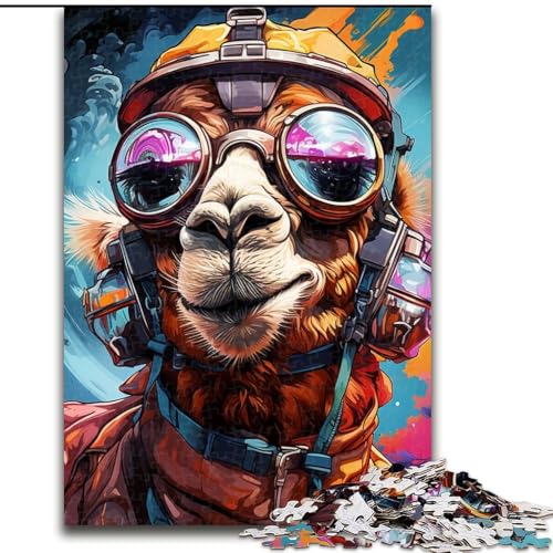 Puzzle 1000 Teile für Erwachsene, Tier-Alpaka-Puzzle für Jugendliche, Familien-Lernspiele, Heimdekoration, Geschenk (Größe: 26x38cm) von LGSHENG