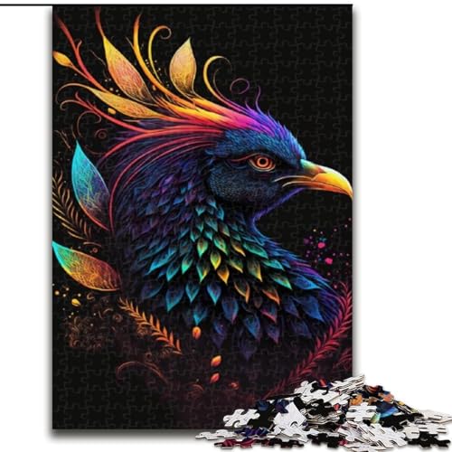Puzzle 1000 Teile für Erwachsene, Tier-Phönix-Puzzle für Jugendliche, Familien-Lernspiele, Heimdekoration, Geschenk (Größe: 26x38cm) von LGSHENG