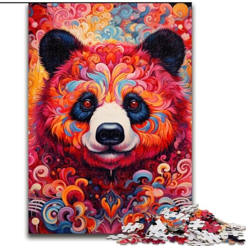 Puzzle 1000 Teile für Erwachsene, Tierpanda-Puzzle, interaktives Familienspiel, ideal für Teenager, Denksport-Geschenk (Größe: 26x38cm) von LGSHENG