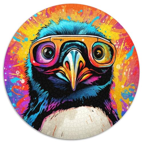 Puzzle 1000 Teile für Erwachsene, Tierpinguine, Puzzle für Erwachsene, Familienaktivitätsspiel für Teenager, anspruchsvolles Denkspiel (67,5 x 67,5 cm) von LGSHENG