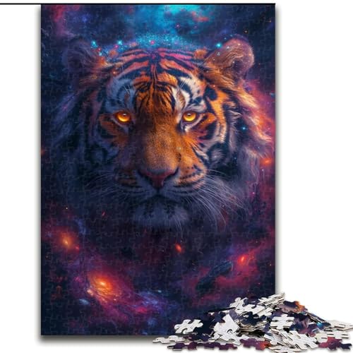 Puzzle 1000 Teile für Erwachsene, Tiger Art Puzzle, pädagogisches Denkspiel, künstlerische Heim- und Bürodekoration, ab 14 Jahren (Größe: 26x38cm) von LGSHENG