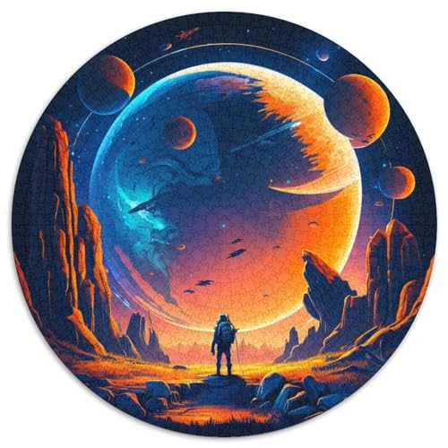 Puzzle 1000 Teile für Erwachsene, Universum, Planet, rund, Papppuzzle, anspruchsvolles Denkspiel, Familienaktivität, Heimdekoration, 67,5 x 67,5 cm Puzzle 1000 Teile für Erwachsene, Universum, Planet, rund, Papppuzzle, anspruchsvolles Denkspiel, Familienaktivität, Heimdekoration, 67,5 x 67,5 cm von LGSHENG