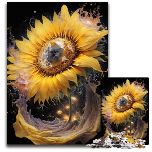 Puzzle 1000 Teile für Erwachsene, Universum, Sonnenblume, Unmögliches Puzzle für Erwachsene, DIY-Geschenk zur Heimdekoration, Denkspiel, 50x75cm Puzzle 1000 Teile für Erwachsene, Universum, Sonnenblume, Unmögliches Puzzle für Erwachsene, DIY-Geschenk zur Heimdekoration, Denkspiel, 50x75cm von LGSHENG