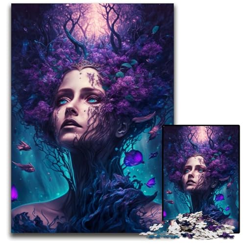 Puzzle 1000 Teile für Erwachsene, Unterwasserprinzessin, Holzpuzzle, Denkspiel für Teenager und Familieninteraktion, 50x75cm Puzzle 1000 Teile für Erwachsene, Unterwasserprinzessin, Holzpuzzle, Denkspiel für Teenager und Familieninteraktion, 50x75cm von LGSHENG