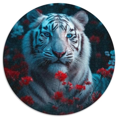 Puzzle 1000 Teile für Erwachsene, Weißer Tiger im Busch, Denkspiel, interaktives Familienspiel, geeignet für Kinder ab 14 Jahren, 67,5 x 67,5 cm Puzzle 1000 Teile für Erwachsene, Weißer Tiger im Busch, Denkspiel, interaktives Familienspiel, geeignet für Kinder ab 14 Jahren, 67,5 x 67,5 cm von LGSHENG