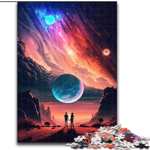 Puzzle 1000 Teile für Erwachsene, ätherisches Liebeslandschaftspuzzle, pädagogisches Denkspiel, künstlerische Heim- und Bürodekoration, ab 14 Jahren (Größe: 50x75cm) von LGSHENG