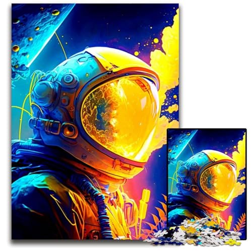 Puzzle 1000 Teile für Erwachsene, buntes Astronauten-Holzpuzzle, Denkspiel für Teenager und Familieninteraktion, 26x38cm Puzzle 1000 Teile für Erwachsene, buntes Astronauten-Holzpuzzle, Denkspiel für Teenager und Familieninteraktion, 26x38cm von LGSHENG