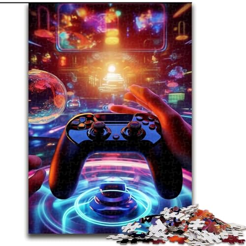 Puzzle 1000 Teile für Erwachsene, buntes Gamepad-Puzzle, pädagogisches Denkspiel, künstlerische Heim- und Bürodekoration, ab 14 Jahren (Größe: 50x75cm) von LGSHENG