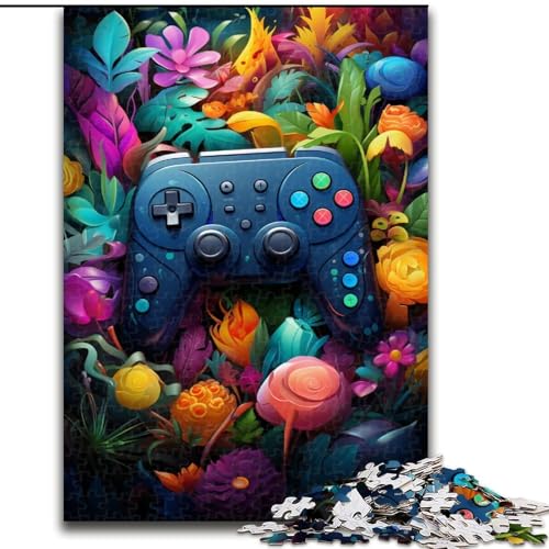Puzzle 1000 Teile für Erwachsene, buntes Gamepad-Puzzle für Teenager, Familien-Lernspiele, Heimdekoration, Geschenk (Größe: 50x75cm) von LGSHENG