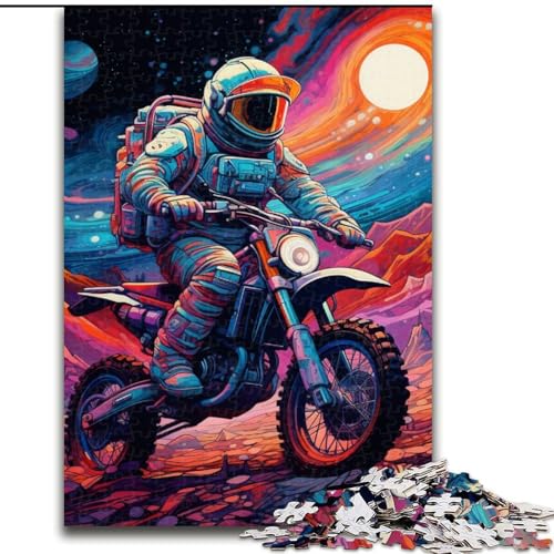 Puzzle 1000 Teile für Erwachsene, buntes Motorrad-Puzzle, Familie und Freunde, geeignet für Kinder ab 14 Jahren (Größe: 50x75cm) von LGSHENG