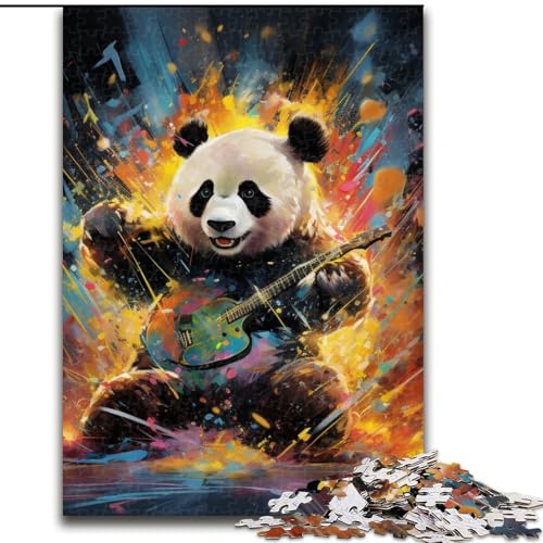 Puzzle 1000 Teile für Erwachsene, buntes Tierpanda-Puzzle für Teenager, Familien-Lernspiele, Heimdekoration, Geschenk (Größe: 26x38cm) von LGSHENG