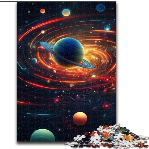 Puzzle 1000 Teile für Erwachsene, buntes Universum, Puzzle für Jugendliche, Familien-Lernspiele, Heimdekoration, Geschenk (Größe: 50x75cm) von LGSHENG