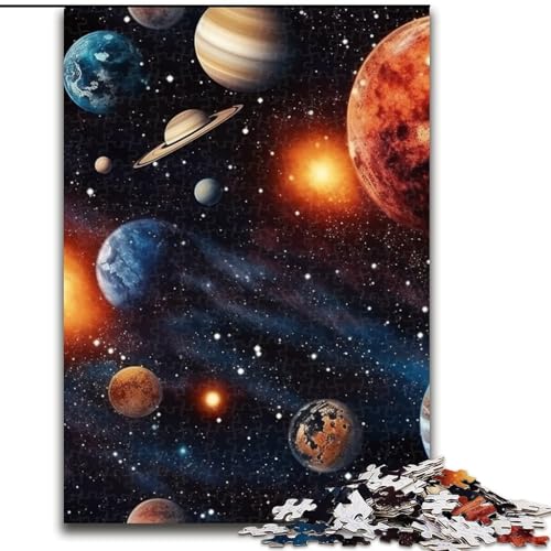 Puzzle 1000 Teile für Erwachsene, buntes Universum-Puzzle für Teenager, Familien-Lernspiele, Heimdekoration, Geschenk (Größe: 26x38cm) von LGSHENG