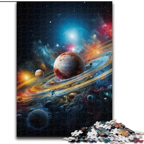 Puzzle 1000 Teile für Erwachsene, buntes Universum-Puzzle für Teenager, Familien-Lernspiele, Heimdekoration, Geschenk (Größe: 26x38cm) von LGSHENG