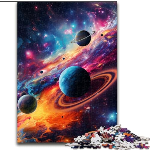 Puzzle 1000 Teile für Erwachsene, buntes Universum-Puzzle für Teenager, Familien-Lernspiele, Heimdekoration, Geschenk (Größe: 26x38cm) von LGSHENG